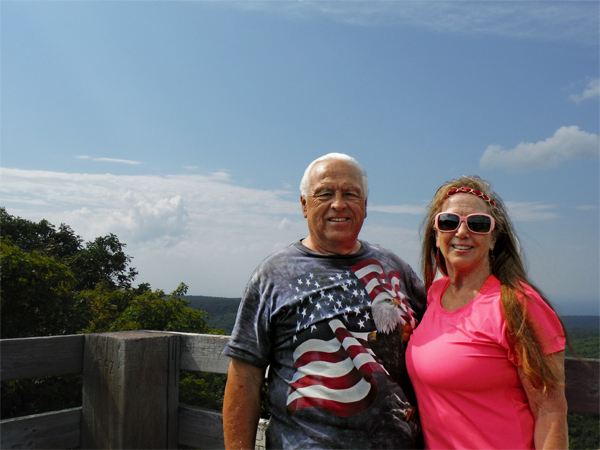 The two RV Gypsies at the top of the observation tower